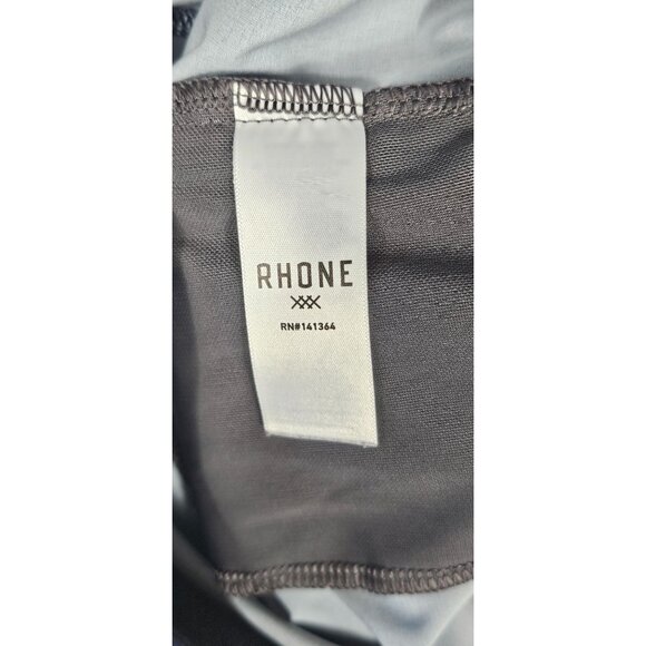 RHONE 7" Mako Tech Shorts Men's Small Camo Blue Unlined, DWR - Picture 12 of 13